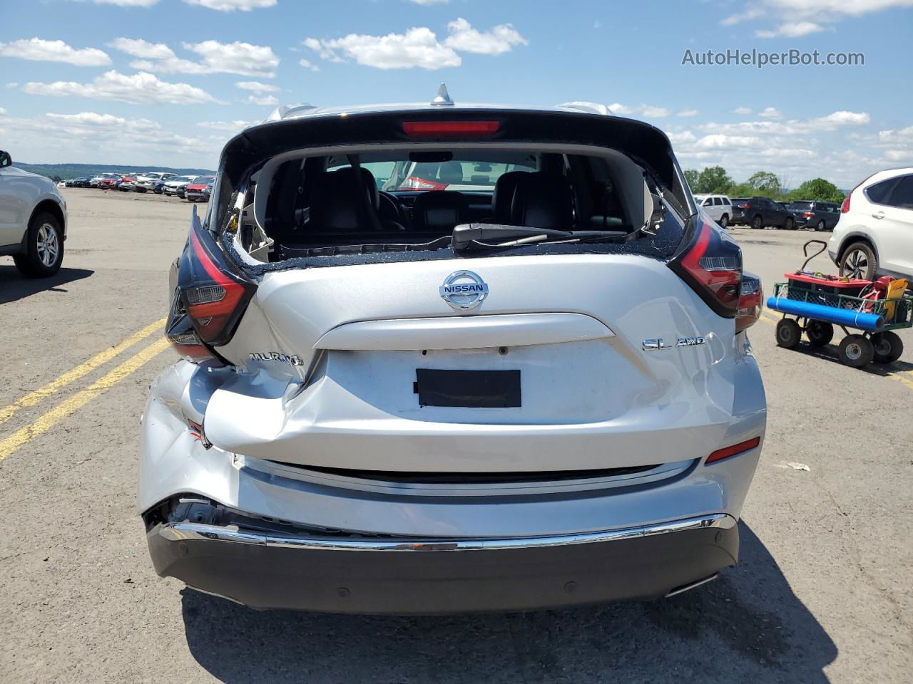 2019 Nissan Murano S Silver vin: 5N1AZ2MS4KN152253