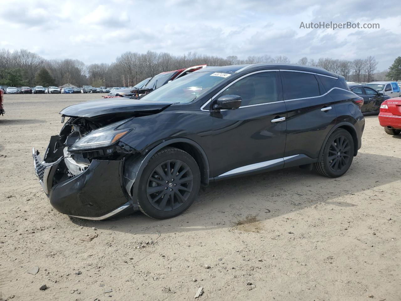 2019 Nissan Murano S Black vin: 5N1AZ2MS4KN157808