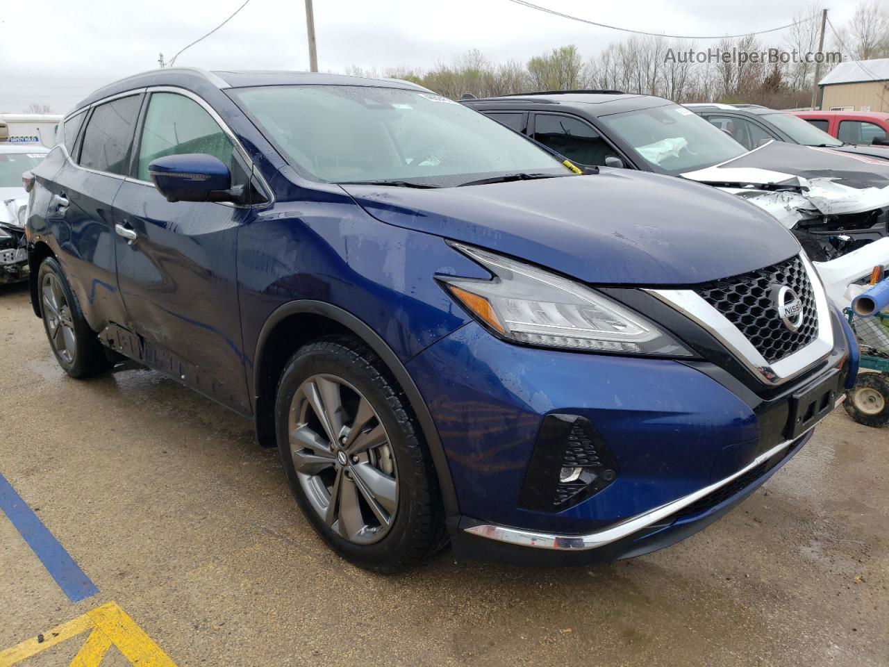 2019 Nissan Murano S Blue vin: 5N1AZ2MS5KN113428