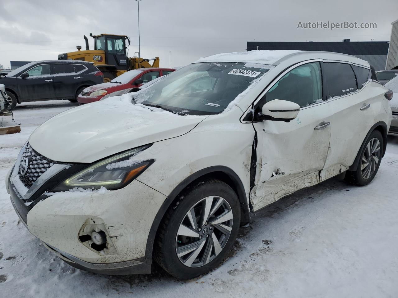 2019 Nissan Murano S White vin: 5N1AZ2MS5KN121996