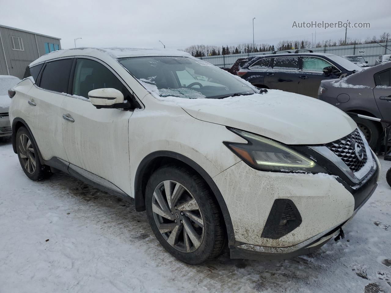 2019 Nissan Murano S White vin: 5N1AZ2MS5KN121996