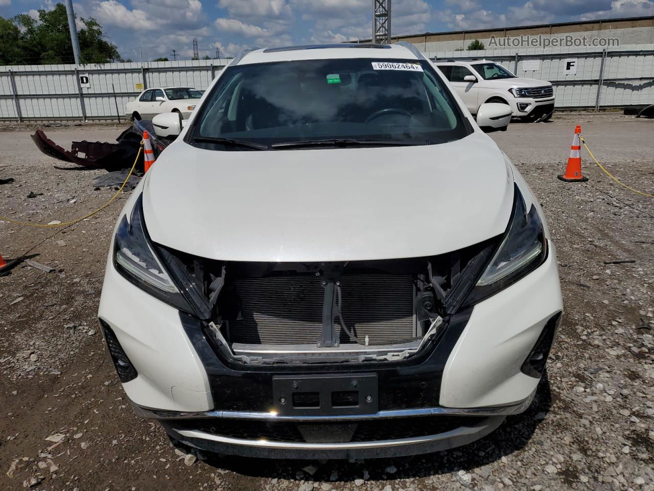 2019 Nissan Murano S White vin: 5N1AZ2MS5KN131122