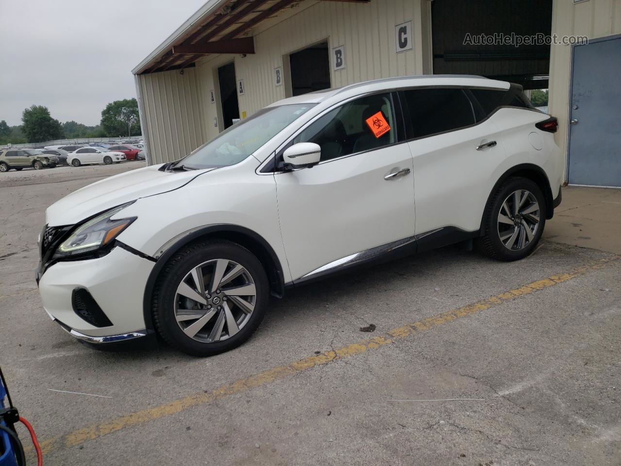 2019 Nissan Murano S White vin: 5N1AZ2MS5KN136918