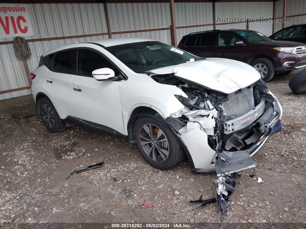 2019 Nissan Murano S White vin: 5N1AZ2MS5KN153797