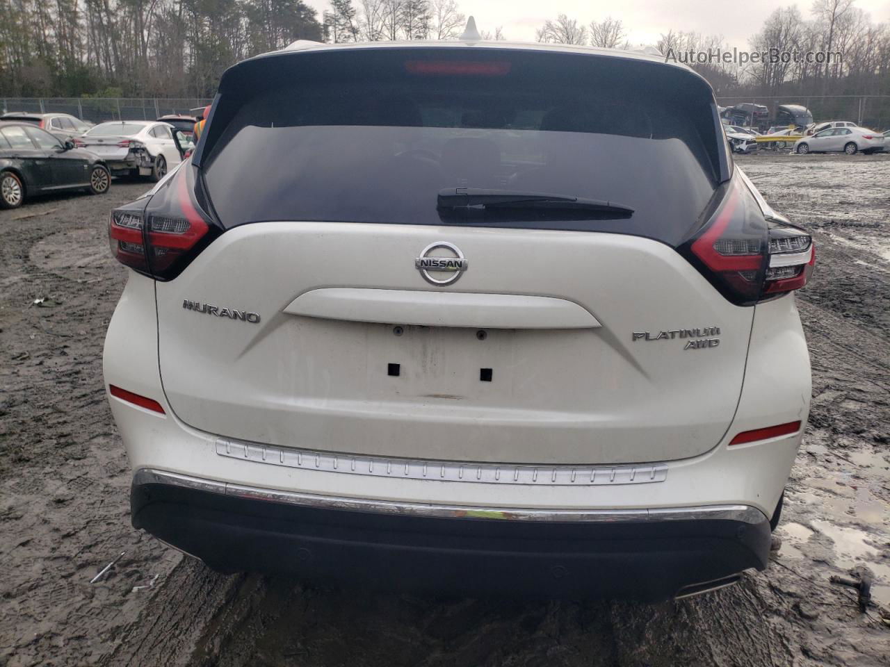 2019 Nissan Murano S White vin: 5N1AZ2MS5KN161155