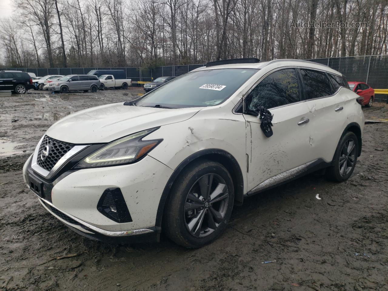 2019 Nissan Murano S Белый vin: 5N1AZ2MS5KN161155