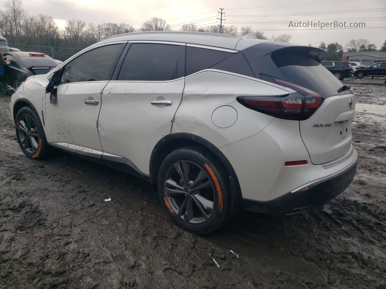 2019 Nissan Murano S White vin: 5N1AZ2MS5KN161155