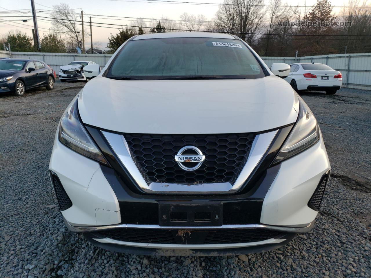 2019 Nissan Murano S White vin: 5N1AZ2MS5KN164539