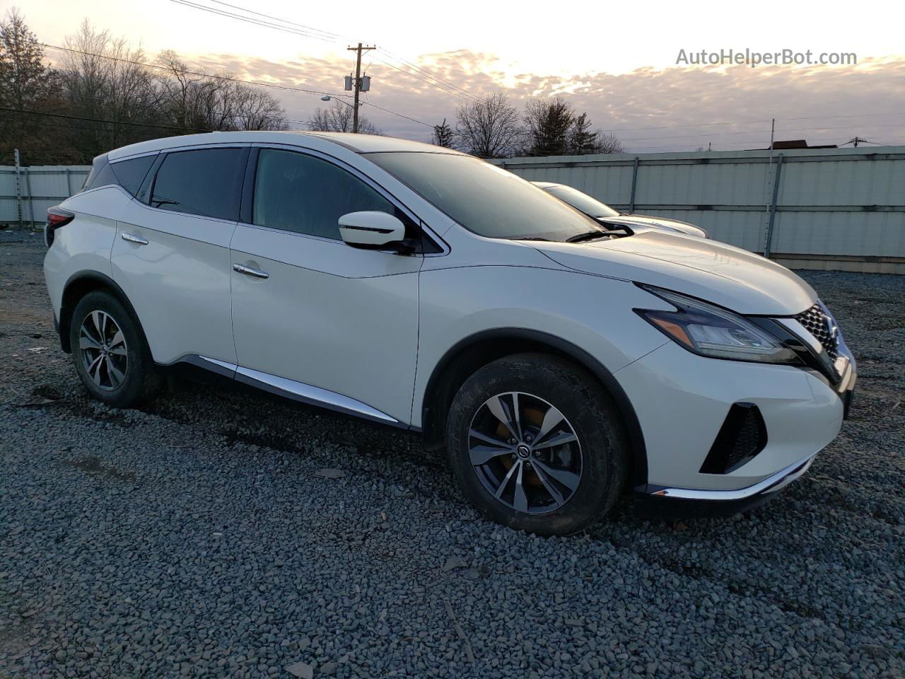 2019 Nissan Murano S White vin: 5N1AZ2MS5KN164539