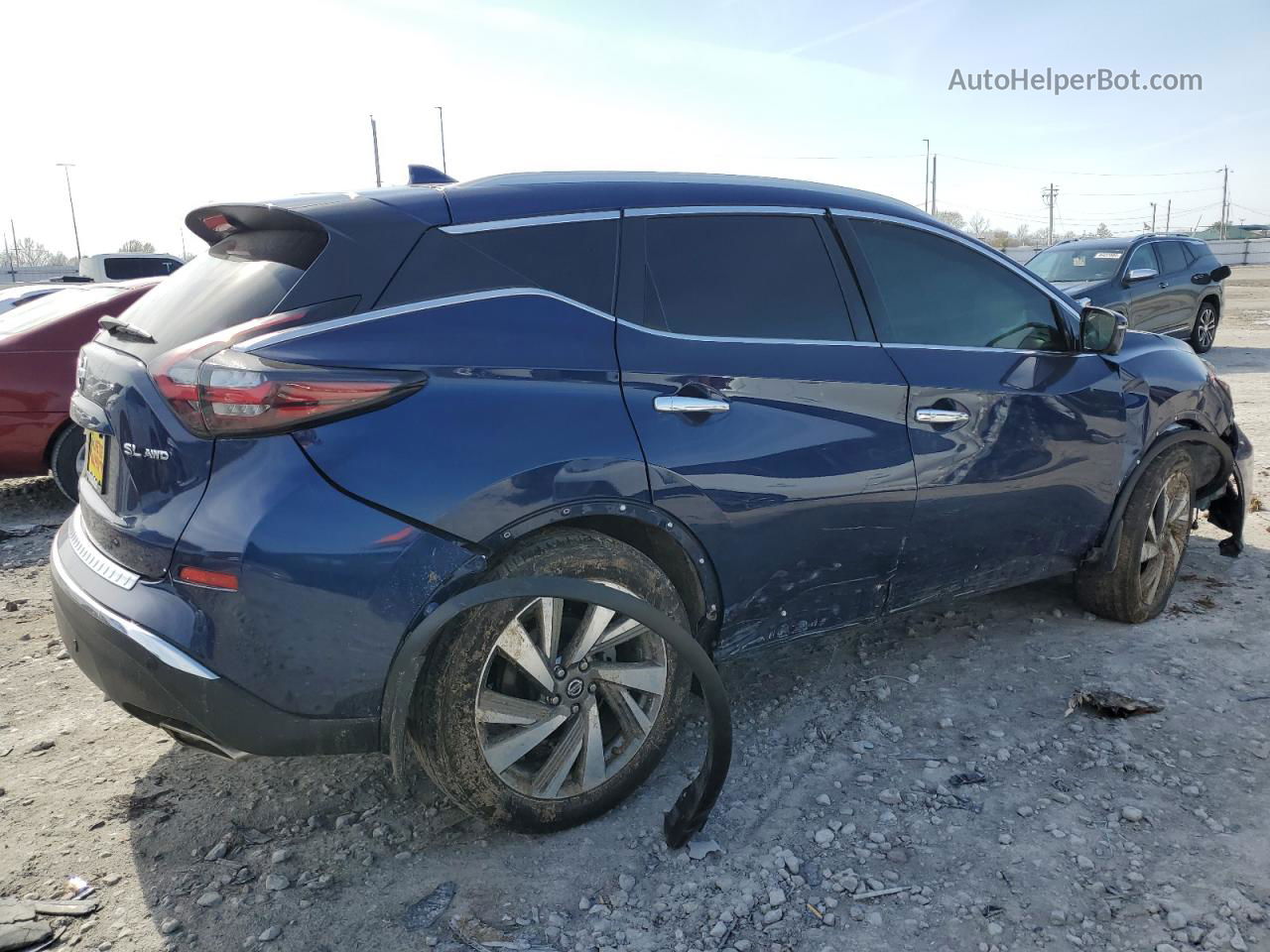 2019 Nissan Murano S Blue vin: 5N1AZ2MS5KN165643