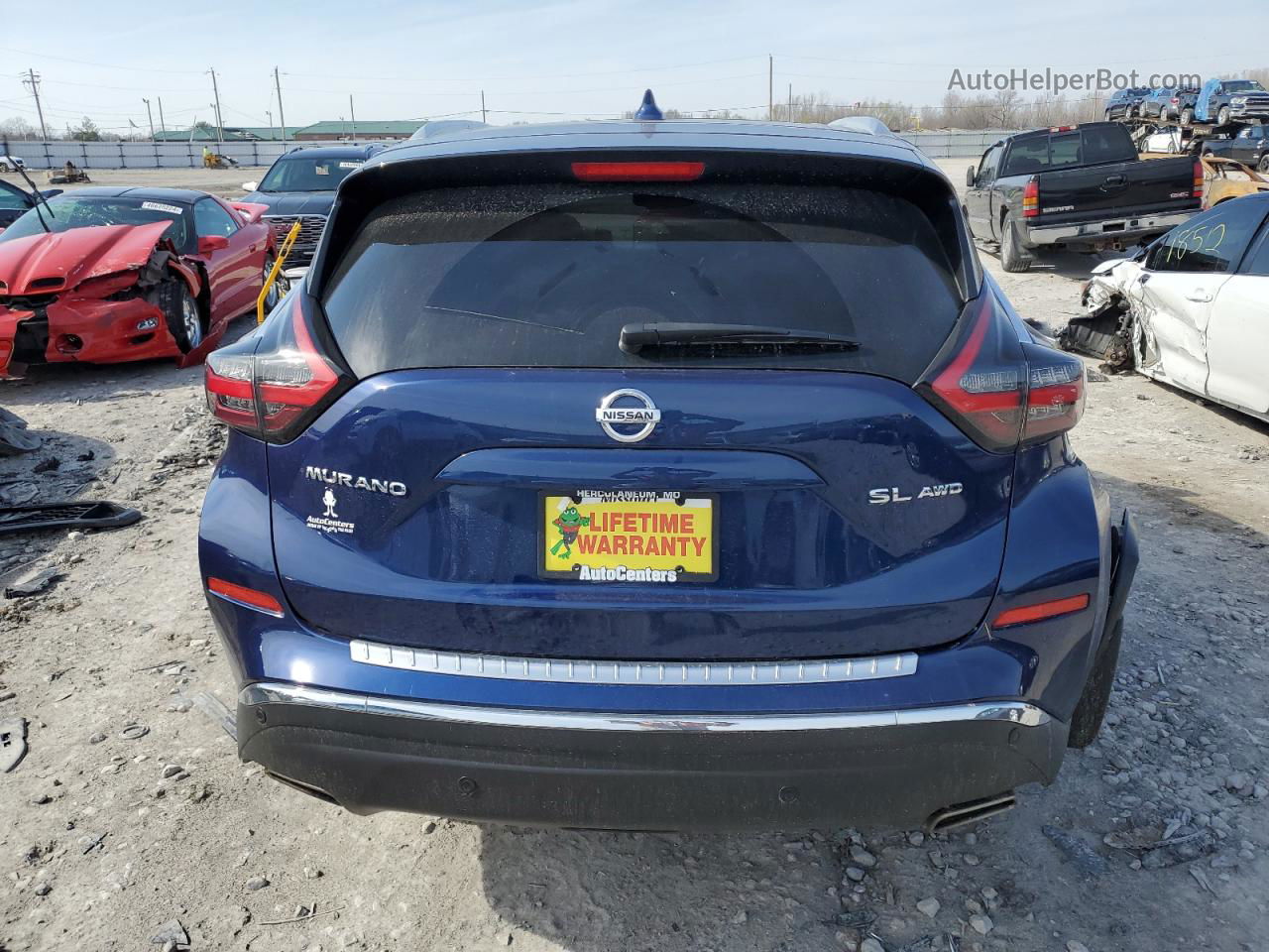 2019 Nissan Murano S Blue vin: 5N1AZ2MS5KN165643