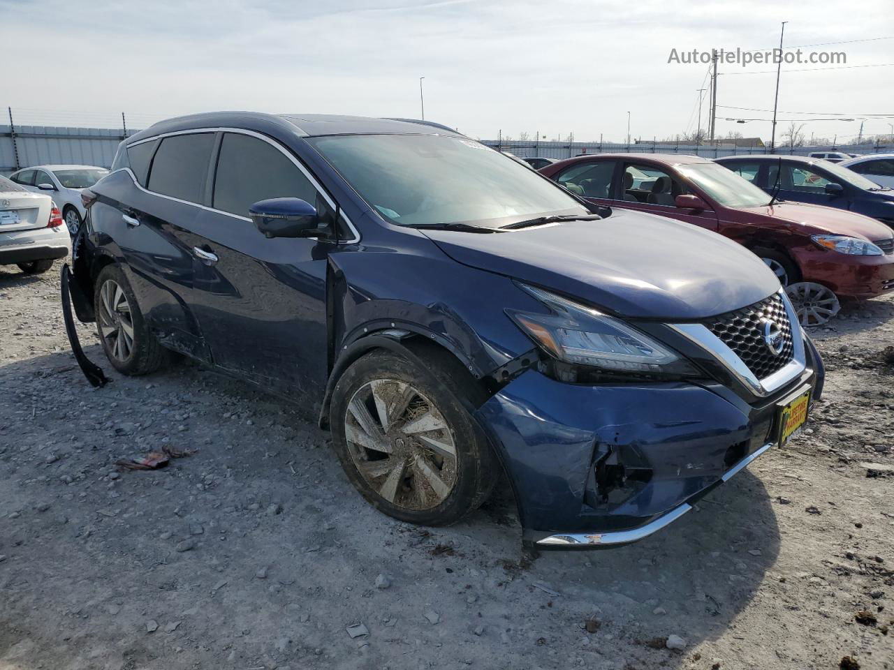 2019 Nissan Murano S Blue vin: 5N1AZ2MS5KN165643