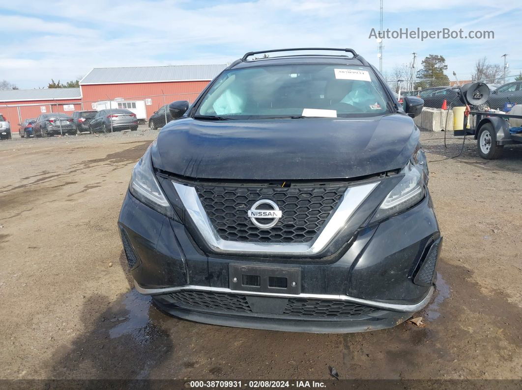 2019 Nissan Murano Sv Черный vin: 5N1AZ2MS6KN117309