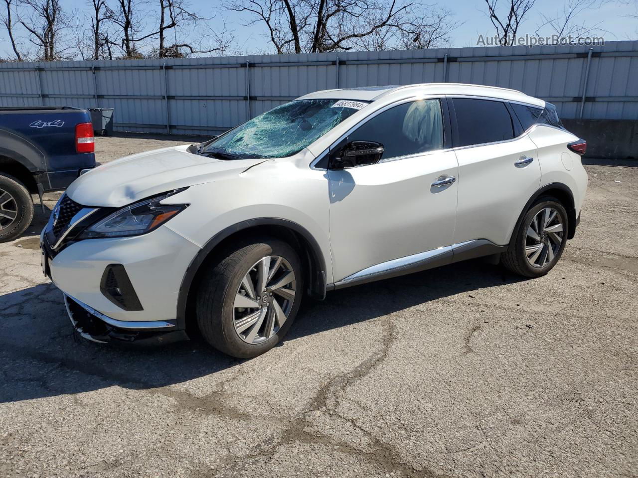 2019 Nissan Murano S White vin: 5N1AZ2MS6KN121571