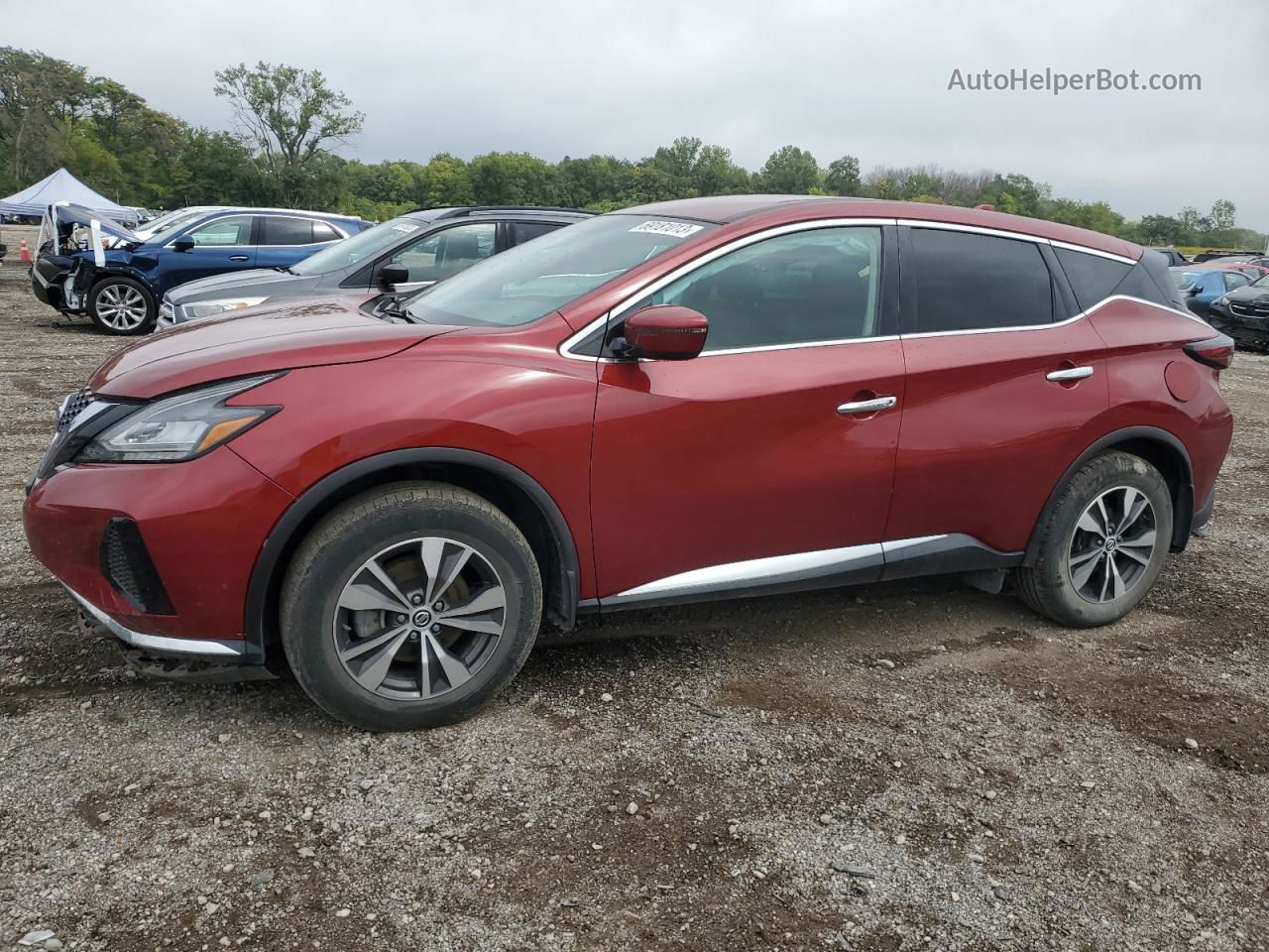 2019 Nissan Murano S Red vin: 5N1AZ2MS6KN153596