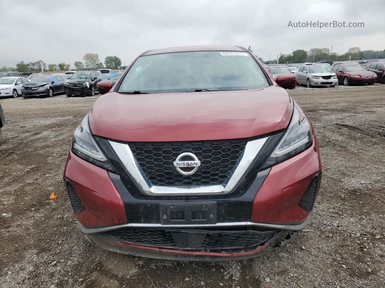 2019 Nissan Murano S Red vin: 5N1AZ2MS6KN153596