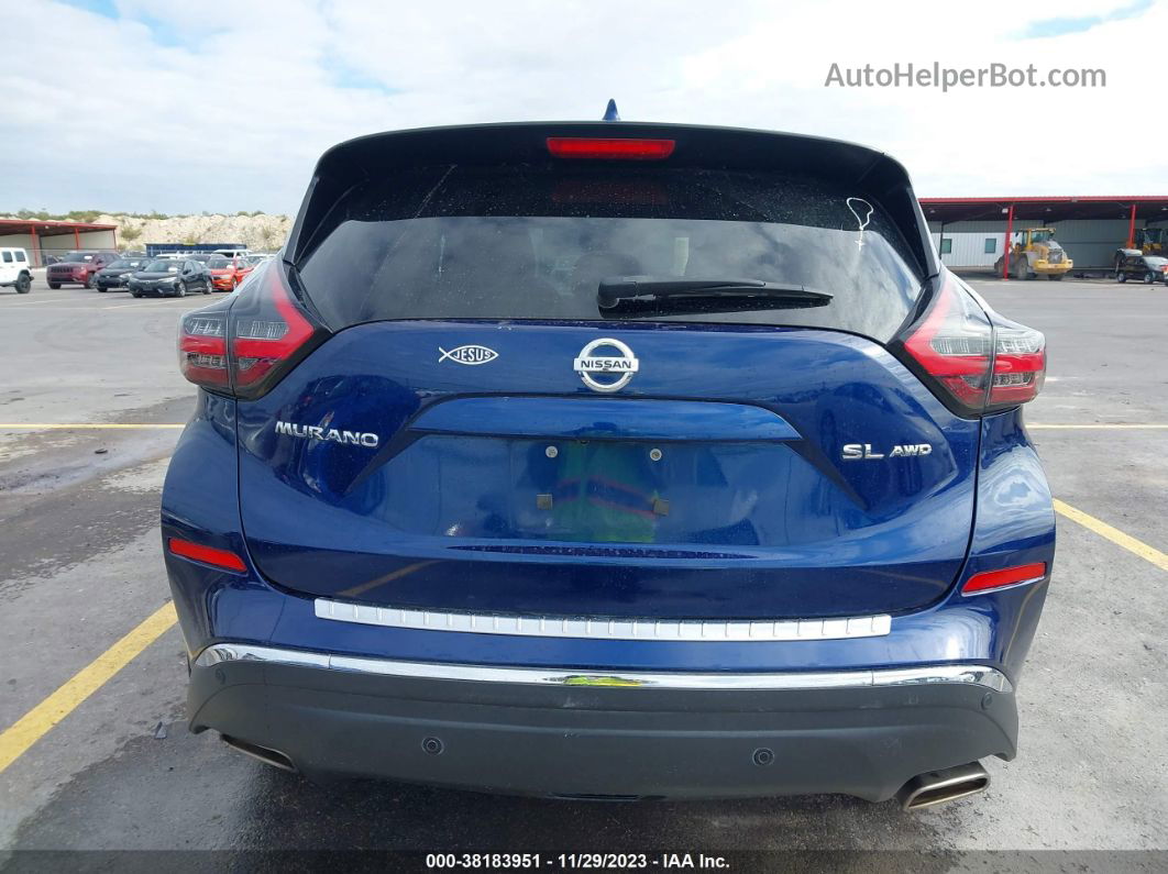 2019 Nissan Murano Sl Blue vin: 5N1AZ2MS6KN157535