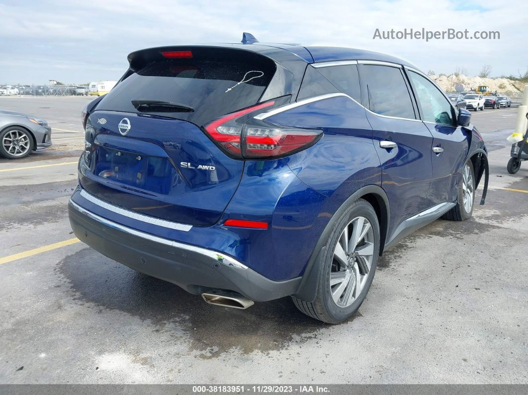 2019 Nissan Murano Sl Blue vin: 5N1AZ2MS6KN157535