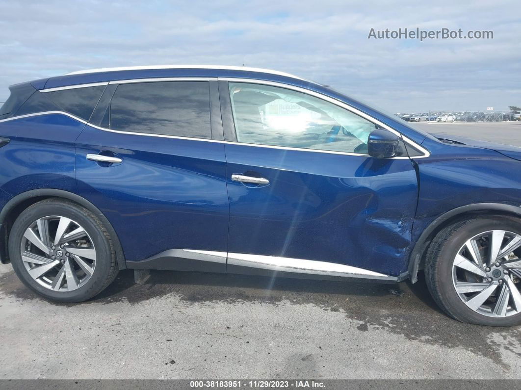 2019 Nissan Murano Sl Blue vin: 5N1AZ2MS6KN157535