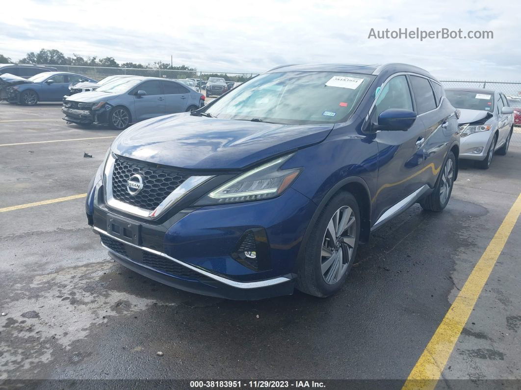 2019 Nissan Murano Sl Blue vin: 5N1AZ2MS6KN157535