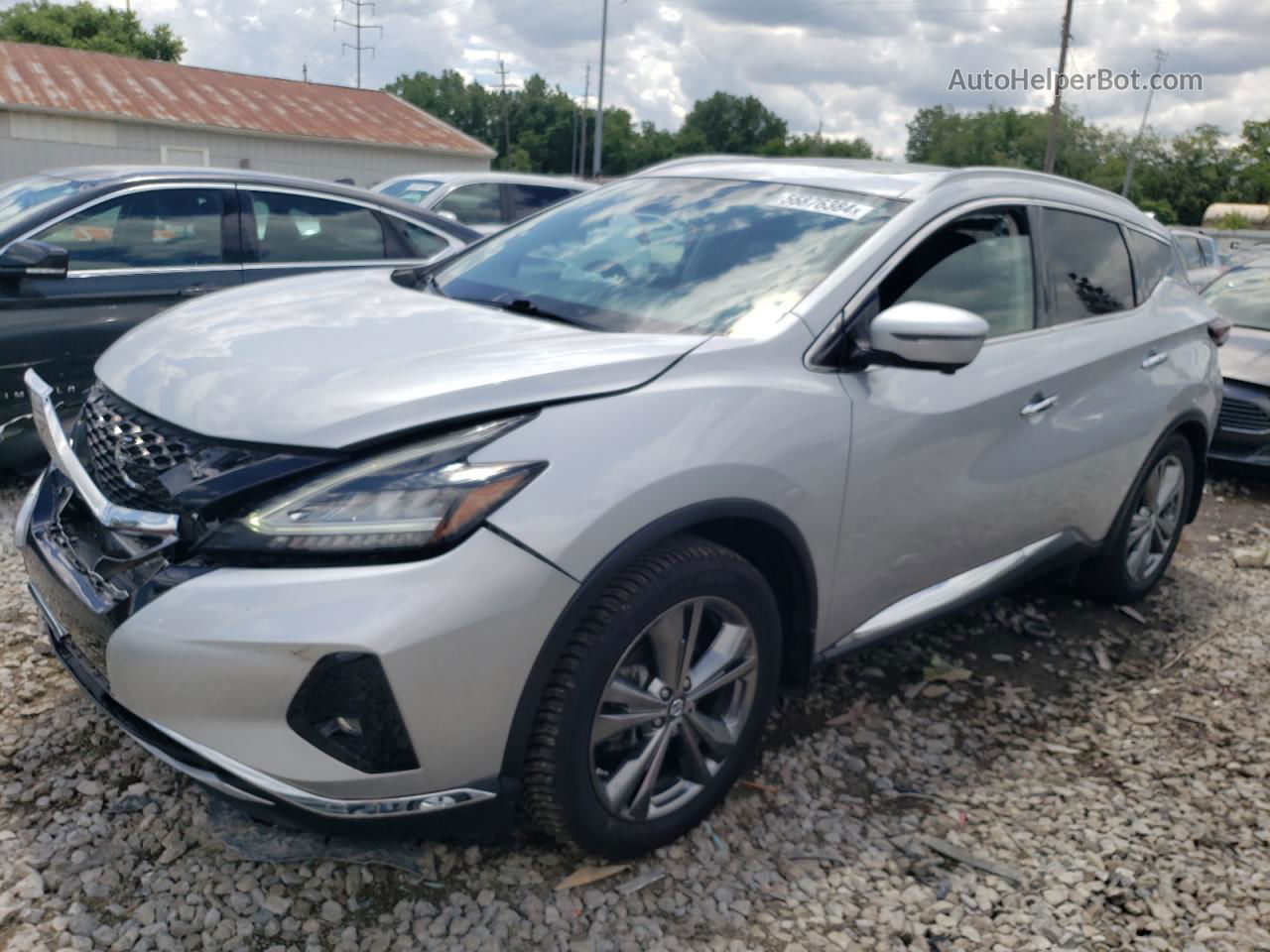 2019 Nissan Murano S Silver vin: 5N1AZ2MS7KN101569