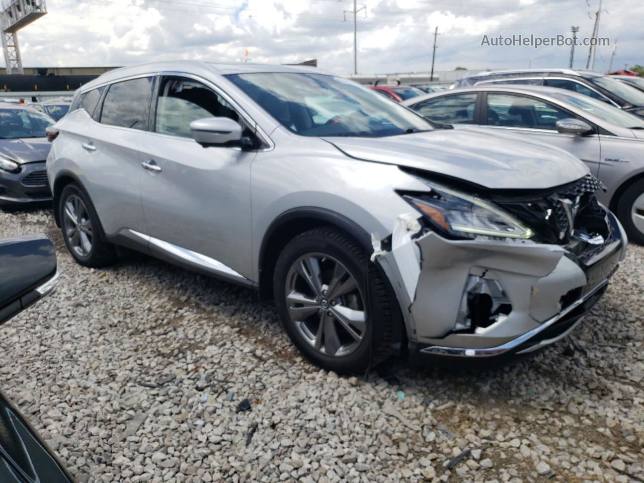 2019 Nissan Murano S Silver vin: 5N1AZ2MS7KN101569