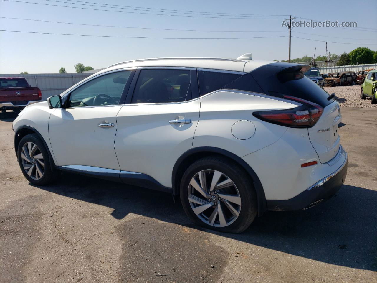 2019 Nissan Murano S White vin: 5N1AZ2MS7KN124205