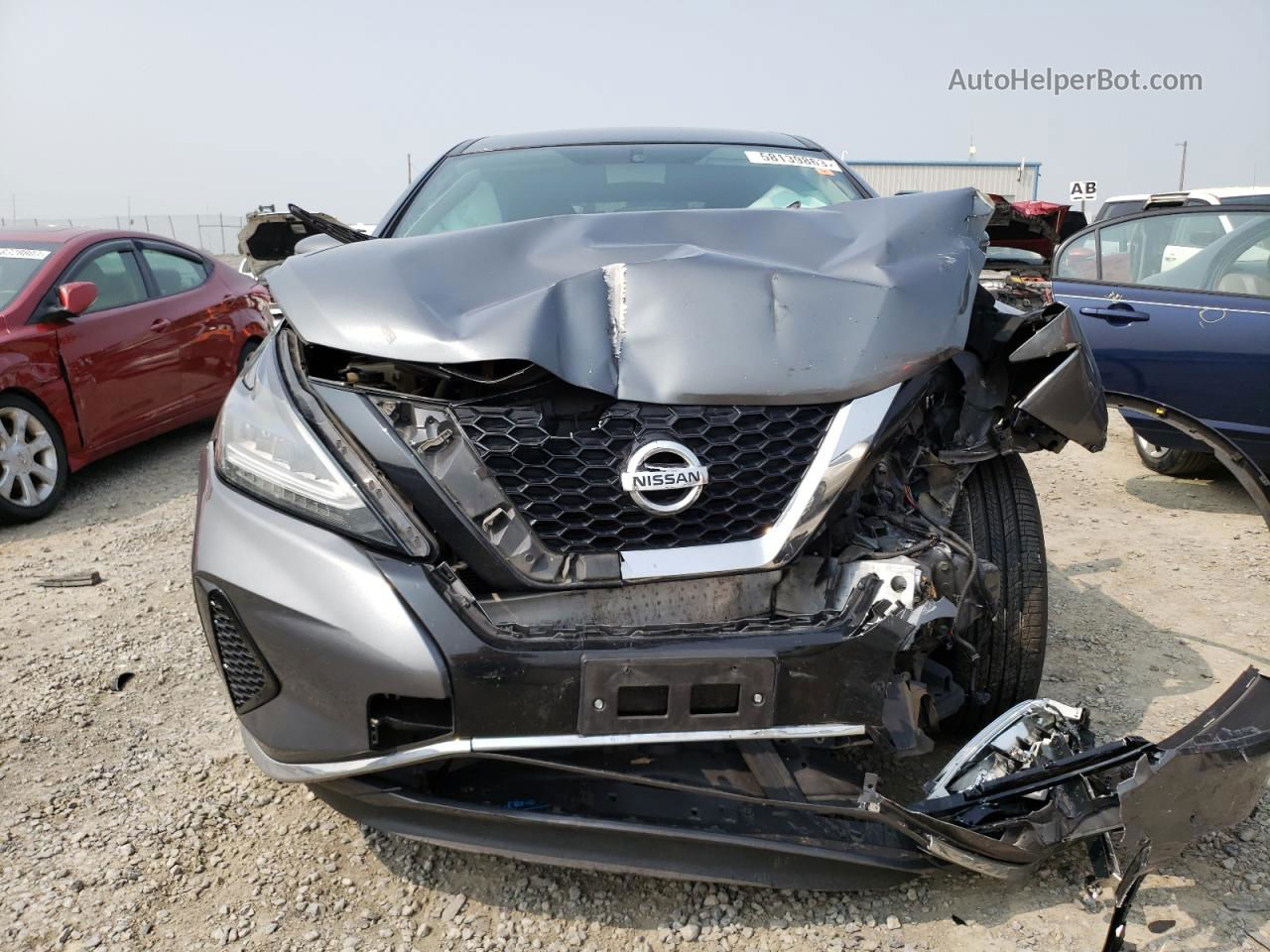 2019 Nissan Murano S Silver vin: 5N1AZ2MS7KN124348