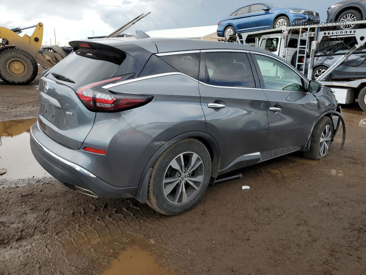 2019 Nissan Murano S Серый vin: 5N1AZ2MS7KN153719