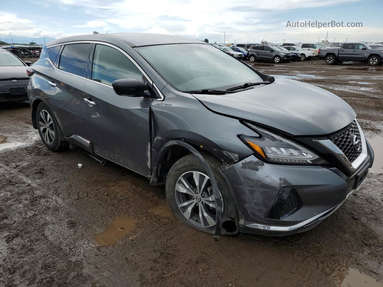 2019 Nissan Murano S Gray vin: 5N1AZ2MS7KN153719