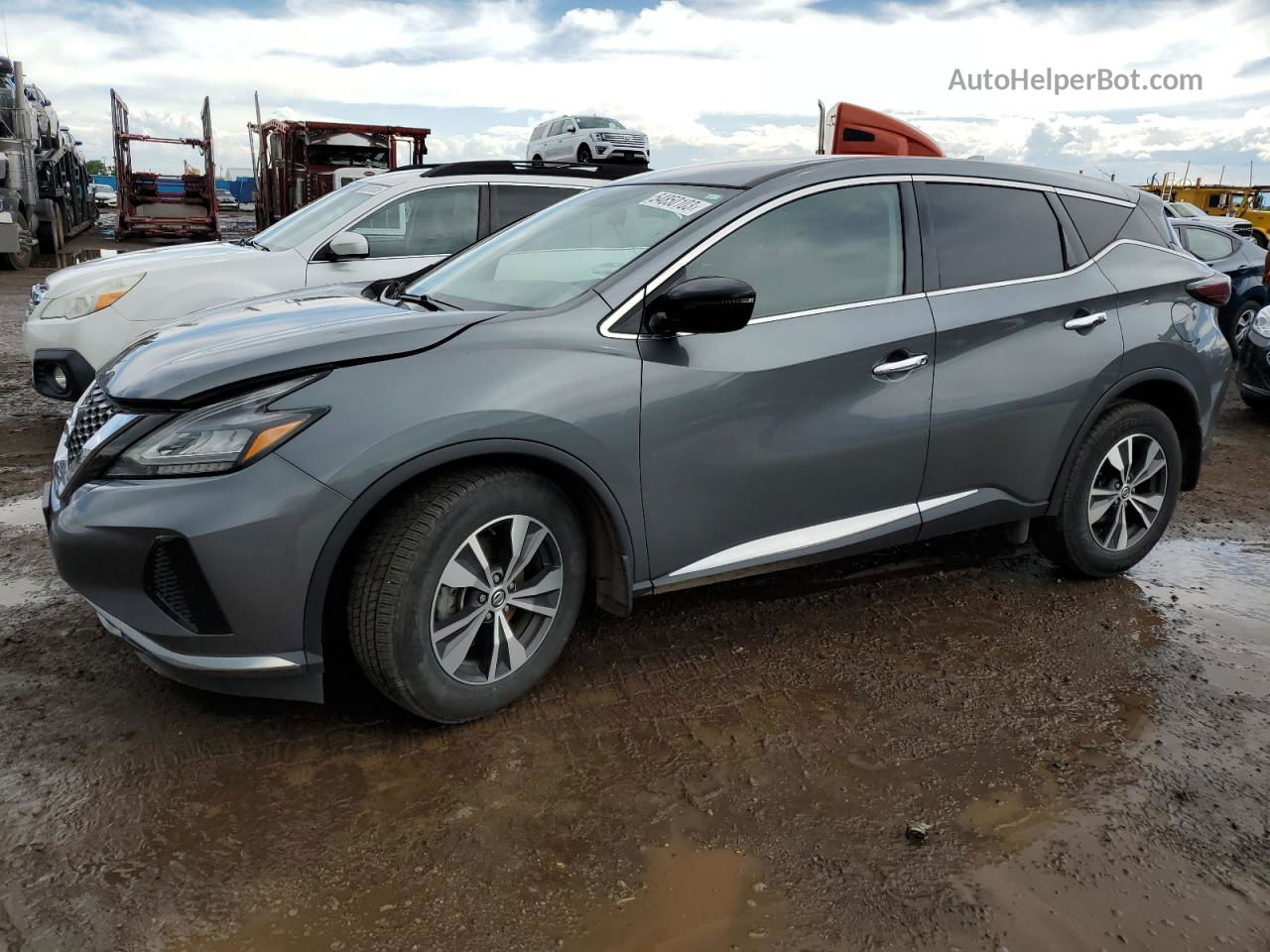 2019 Nissan Murano S Gray vin: 5N1AZ2MS7KN153719