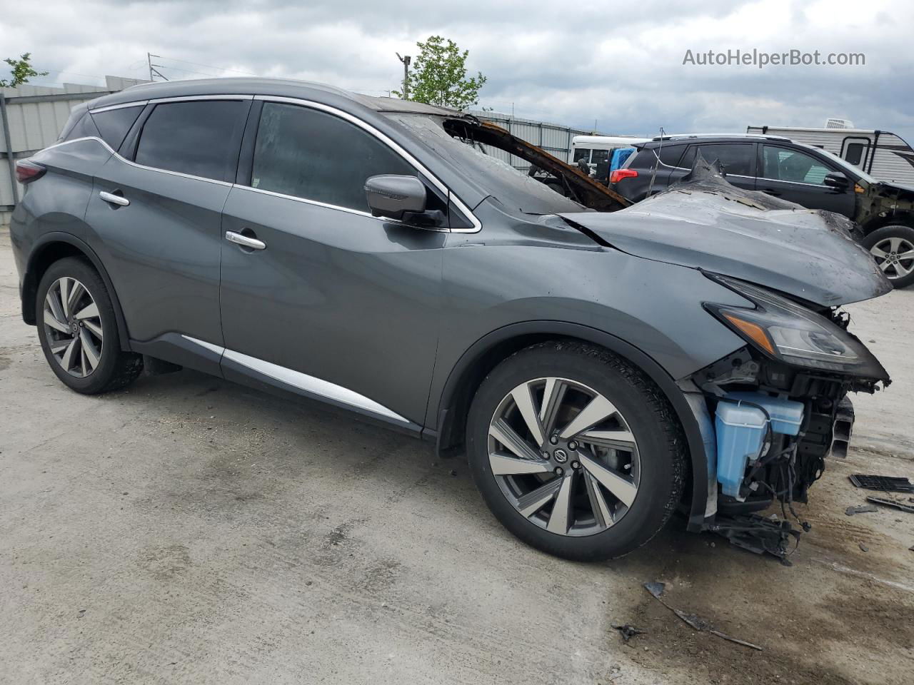 2019 Nissan Murano S Gray vin: 5N1AZ2MS7KN161402