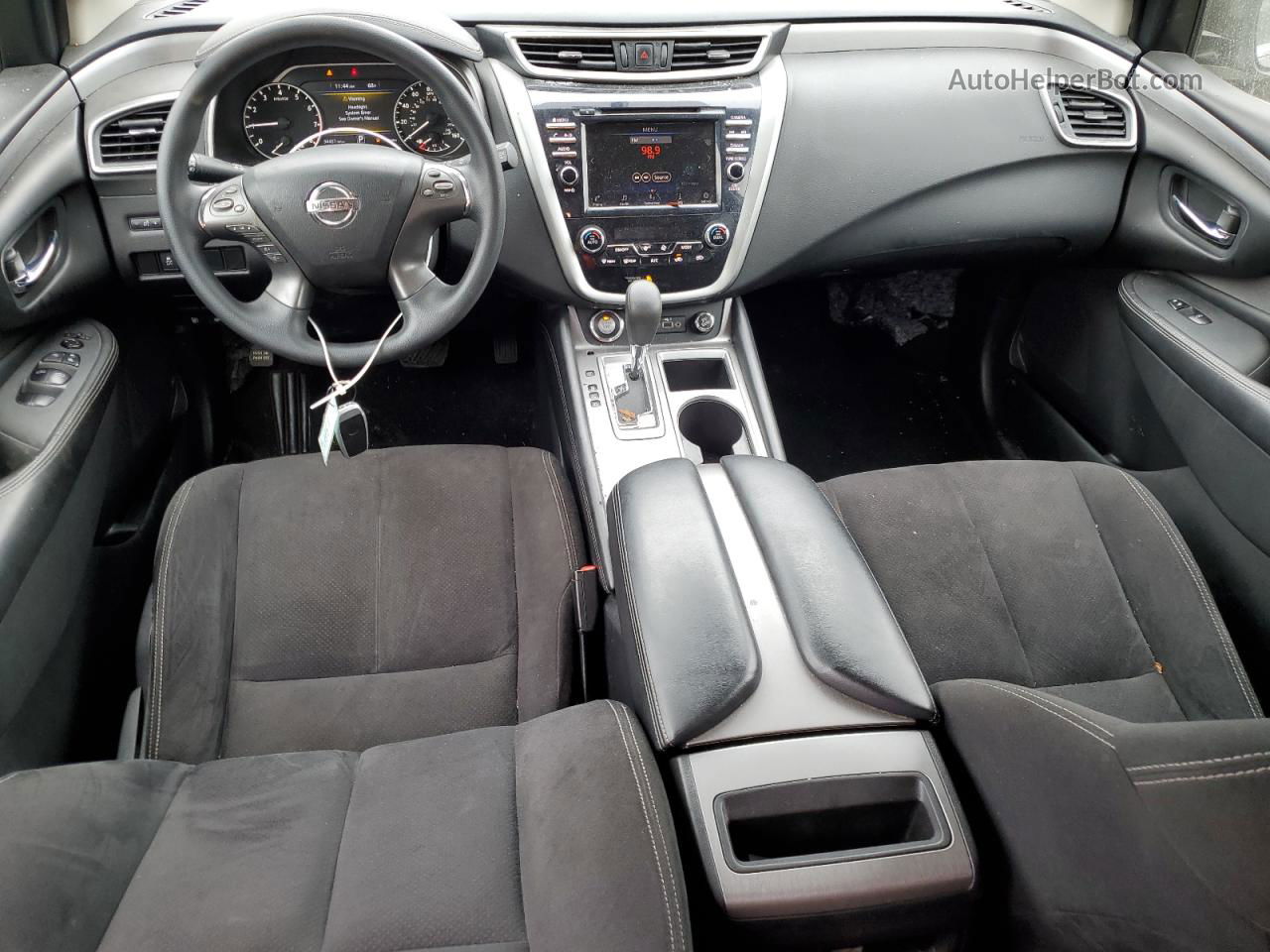 2019 Nissan Murano S Черный vin: 5N1AZ2MS7KN163571