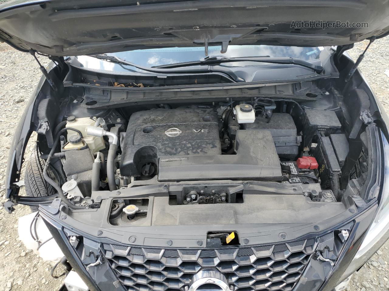 2019 Nissan Murano S Черный vin: 5N1AZ2MS7KN163571