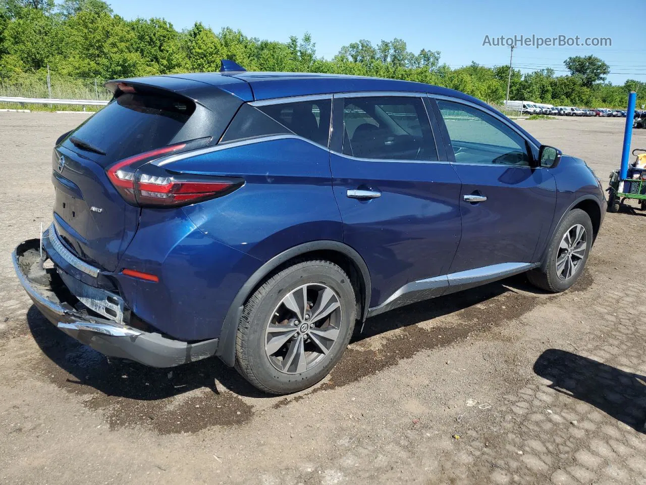 2019 Nissan Murano S Blue vin: 5N1AZ2MS8KN101757