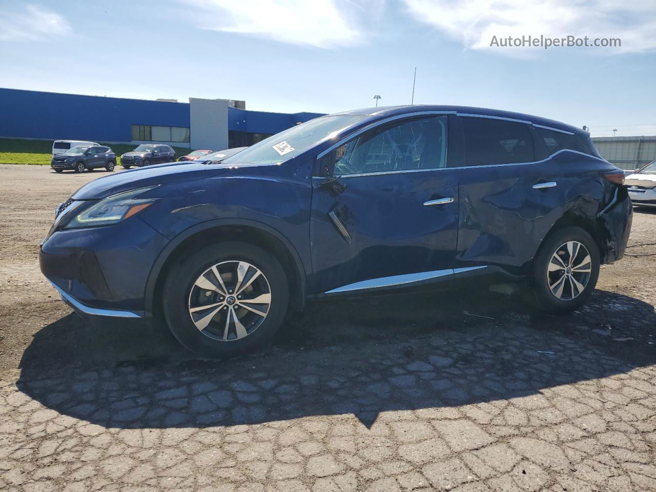 2019 Nissan Murano S Blue vin: 5N1AZ2MS8KN101757