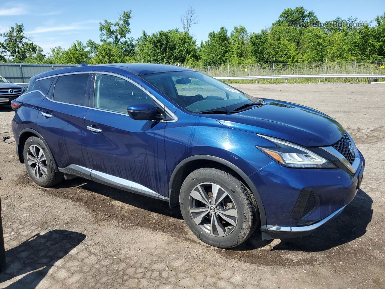 2019 Nissan Murano S Blue vin: 5N1AZ2MS8KN101757