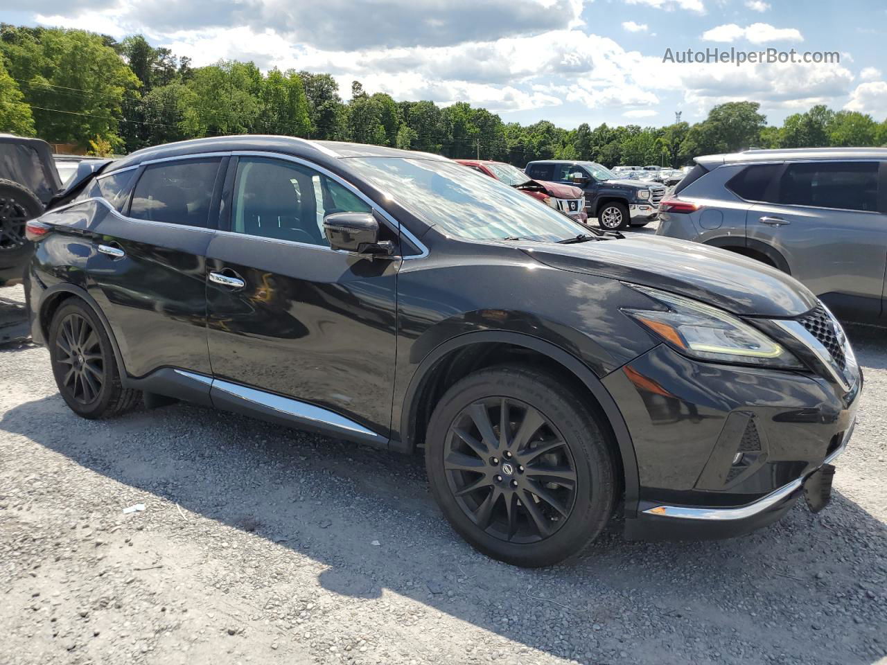 2019 Nissan Murano S Черный vin: 5N1AZ2MS8KN109633