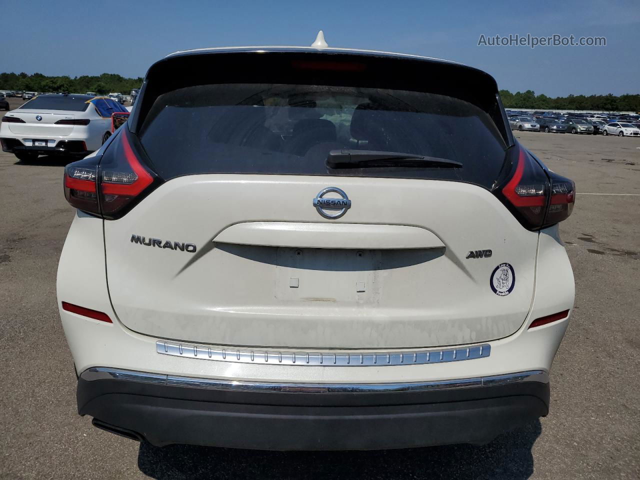 2019 Nissan Murano S White vin: 5N1AZ2MS8KN111477