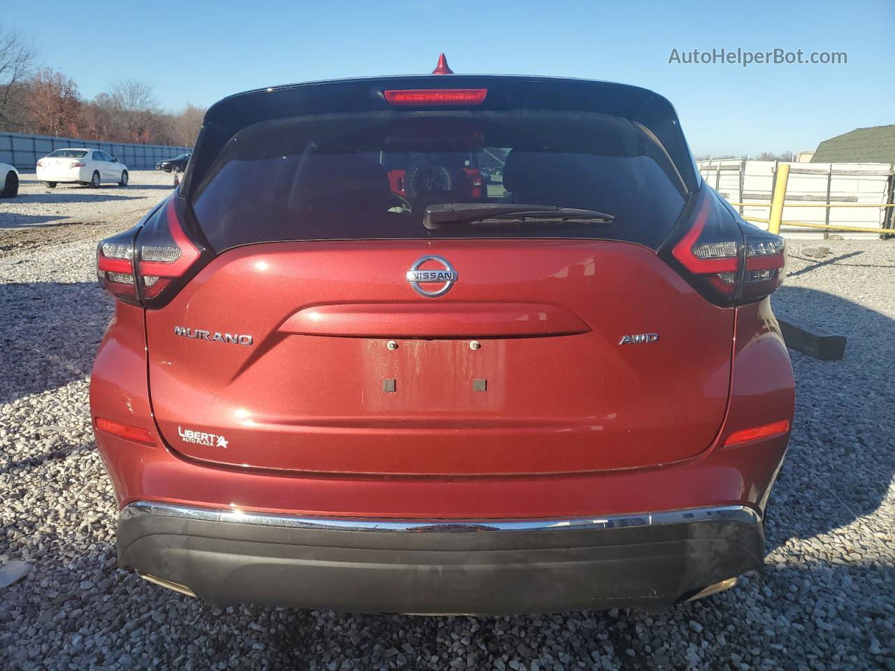 2019 Nissan Murano S Красный vin: 5N1AZ2MS8KN125542