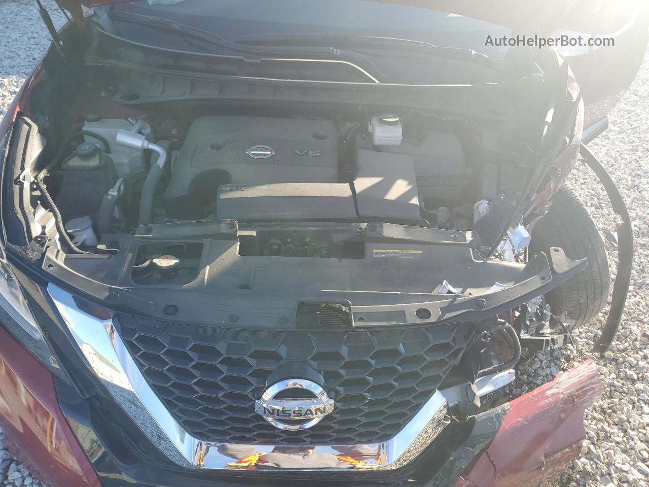 2019 Nissan Murano S Red vin: 5N1AZ2MS8KN125542