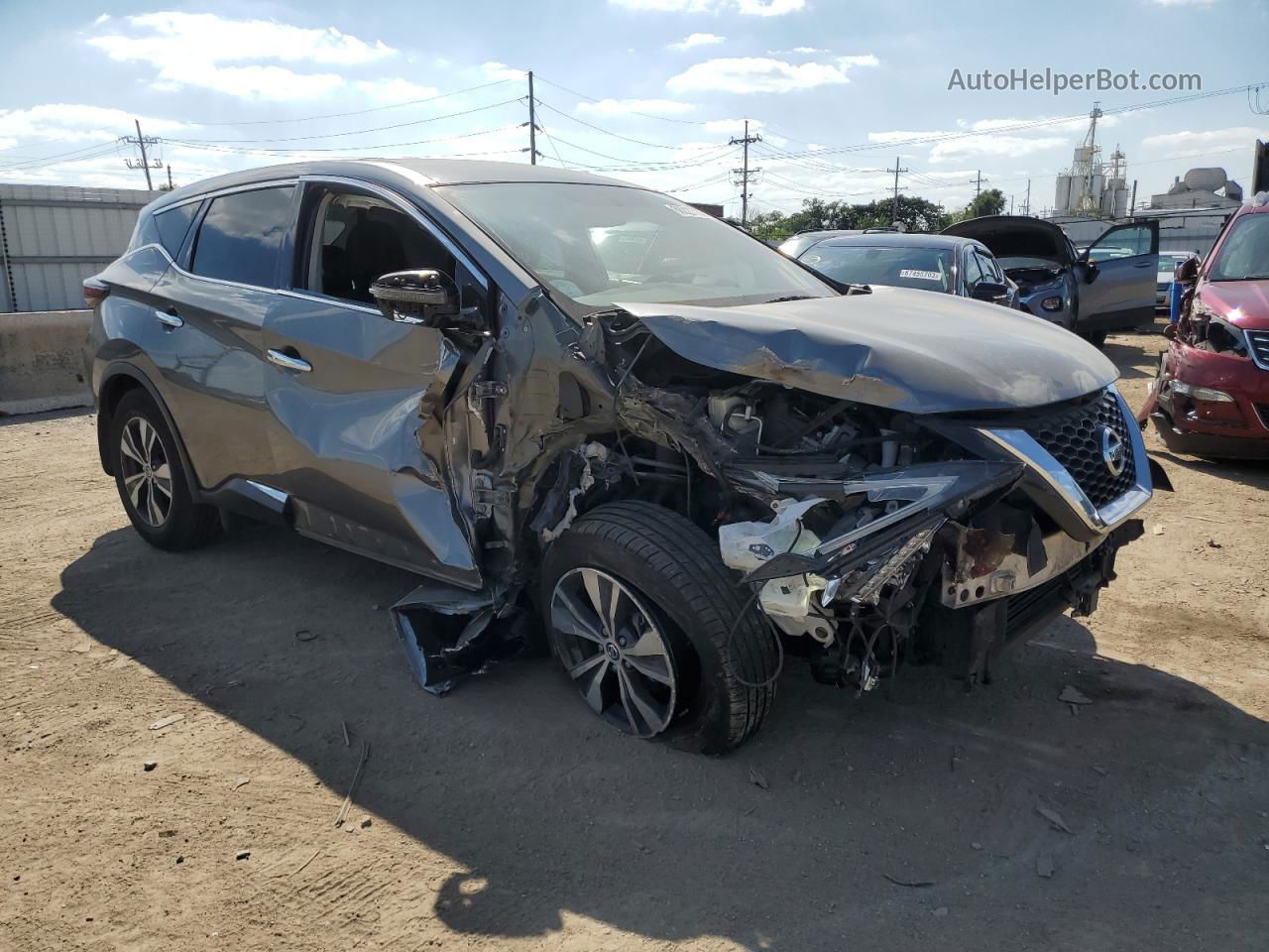 2019 Nissan Murano S Gray vin: 5N1AZ2MS8KN138372