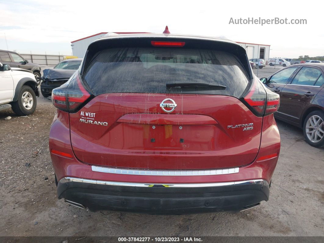 2019 Nissan Murano Platinum Maroon vin: 5N1AZ2MS8KN139280