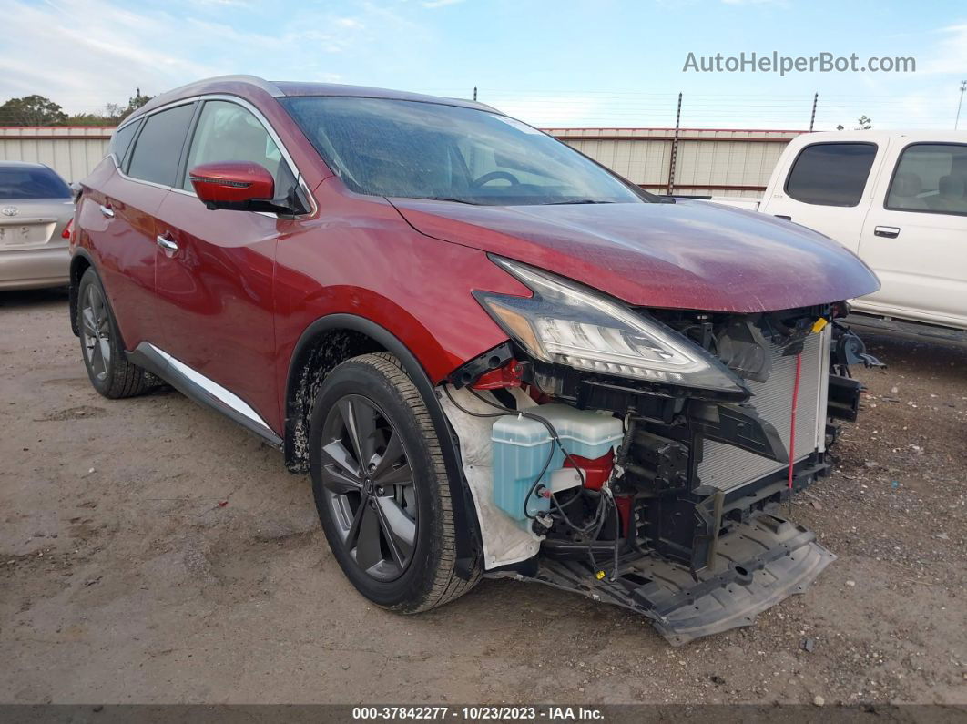 2019 Nissan Murano Platinum Темно-бордовый vin: 5N1AZ2MS8KN139280