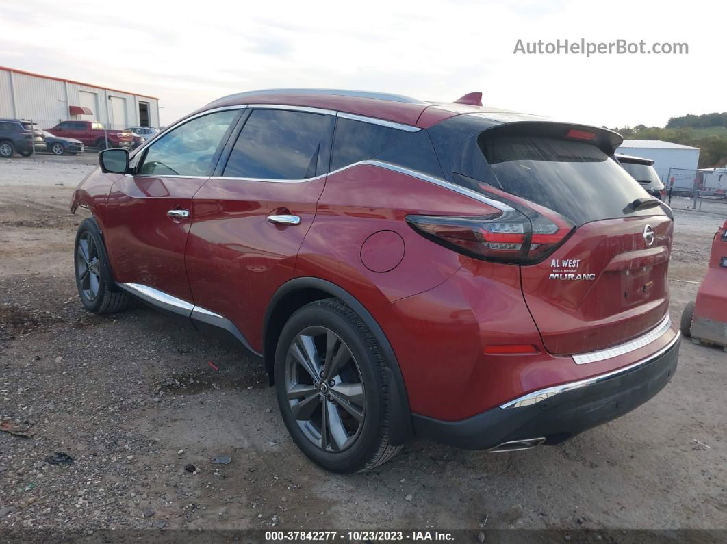 2019 Nissan Murano Platinum Темно-бордовый vin: 5N1AZ2MS8KN139280