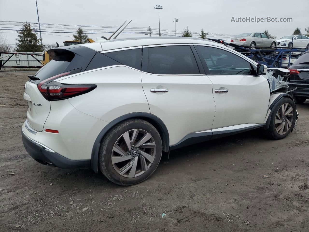 2019 Nissan Murano S White vin: 5N1AZ2MS9KN113352