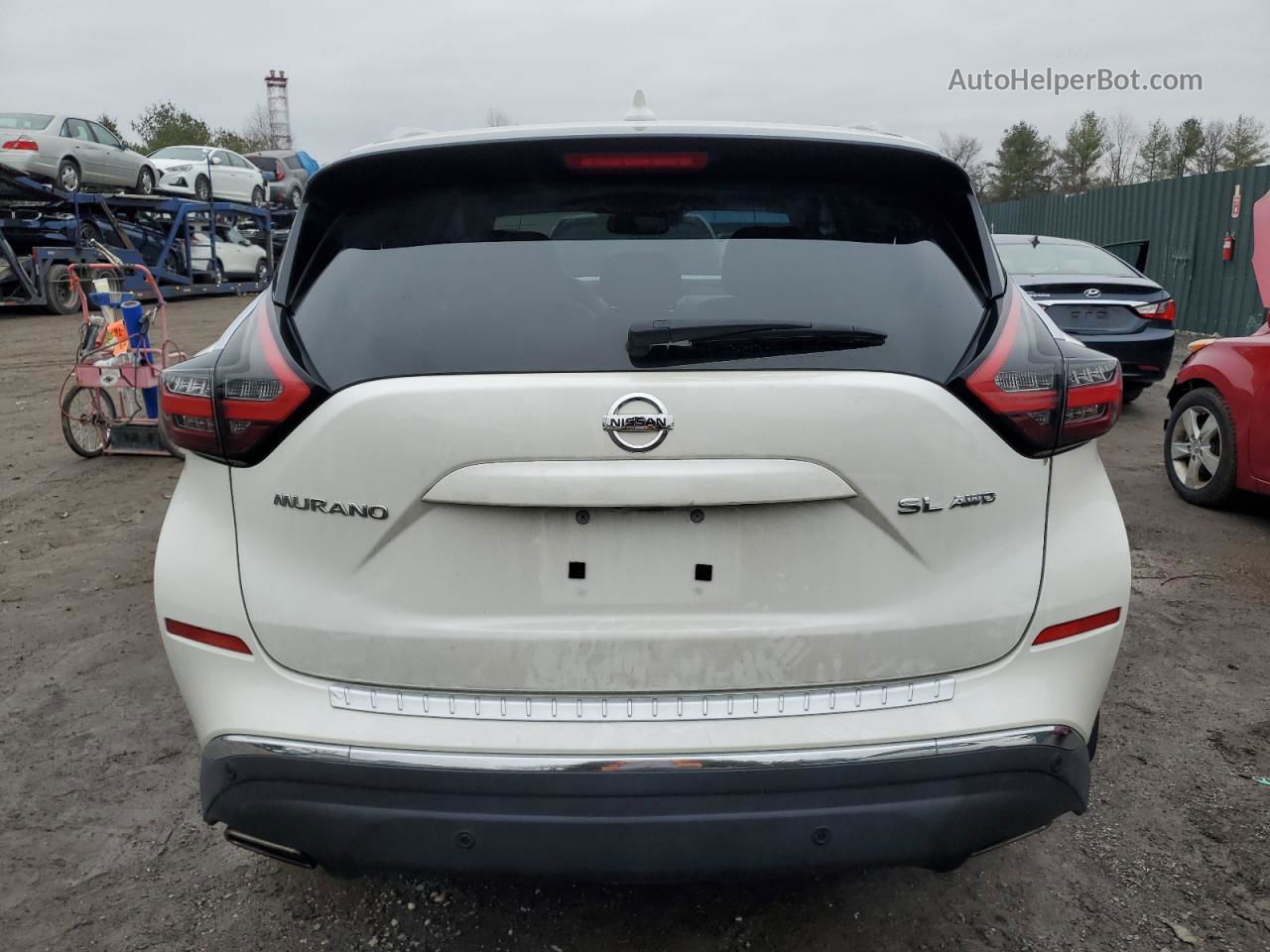 2019 Nissan Murano S White vin: 5N1AZ2MS9KN113352