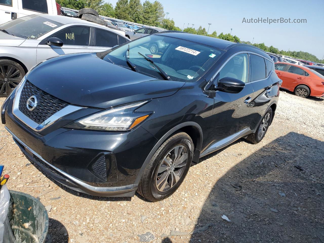 2019 Nissan Murano S Black vin: 5N1AZ2MS9KN123475