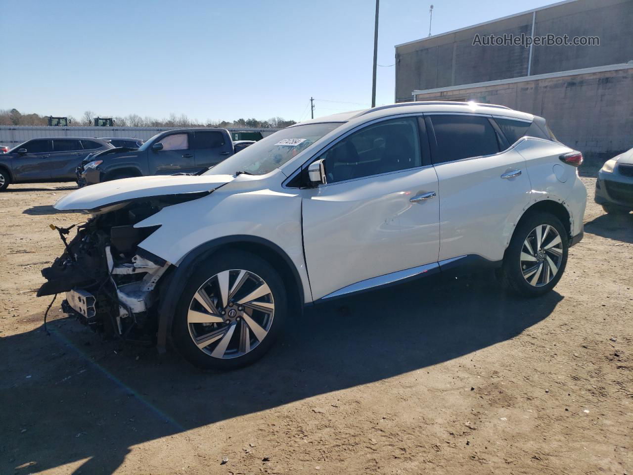 2019 Nissan Murano S White vin: 5N1AZ2MS9KN134931