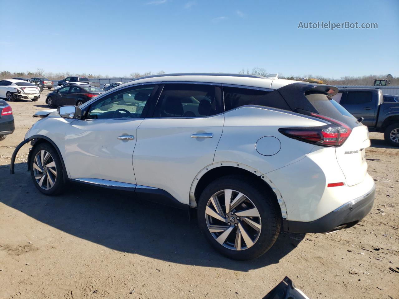 2019 Nissan Murano S White vin: 5N1AZ2MS9KN134931